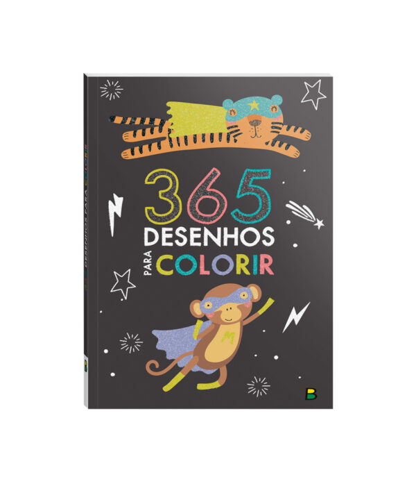 365 Desenhos para Colorir Preto