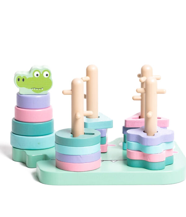 Encaixe Formas e Cores Crocodilo