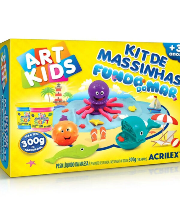 Kit de Massinha Fundo do Mar
