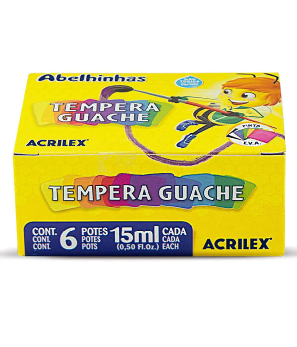Tinta Guache 6 Cores